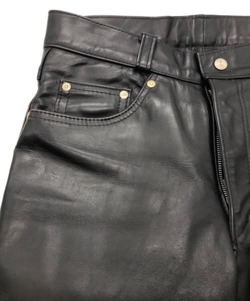 Schott（ショット）Schott (ショット) レザーパンツ ブラック サイズ:SIZE 32の古着・服飾アイテム