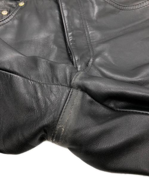 Schott（ショット）Schott (ショット) レザーパンツ ブラック サイズ:SIZE 32の古着・服飾アイテム