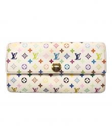 LOUIS VUITTON（ルイ ヴィトン）の古着「ポルトフォイユ・サラ　モノグラム/マルチカラー」｜ホワイト