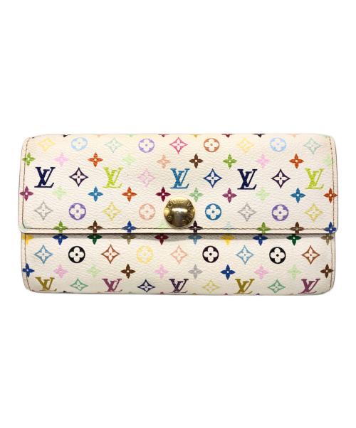 LOUIS VUITTON（ルイ ヴィトン）LOUIS VUITTON (ルイ ヴィトン) ポルトフォイユ・サラ　モノグラム/マルチカラー ホワイトの古着・服飾アイテム