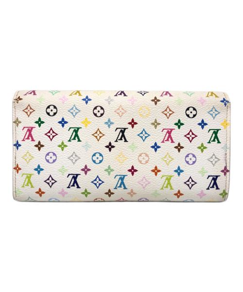 LOUIS VUITTON（ルイ ヴィトン）LOUIS VUITTON (ルイ ヴィトン) ポルトフォイユ・サラ　モノグラム/マルチカラー ホワイトの古着・服飾アイテム