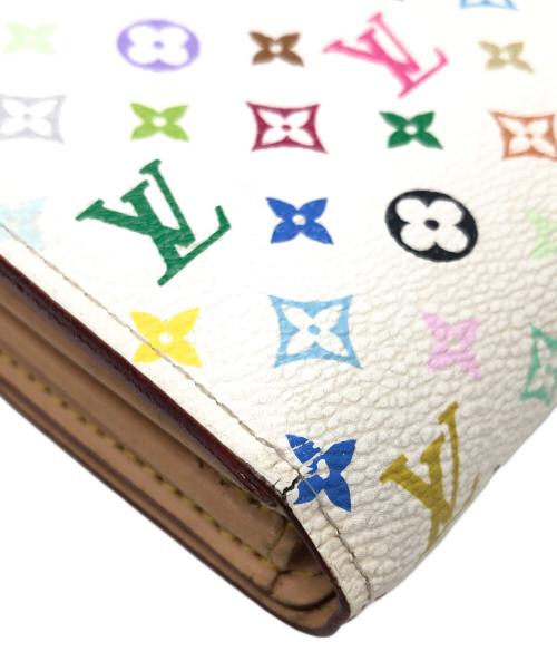 LOUIS VUITTON（ルイ ヴィトン）LOUIS VUITTON (ルイ ヴィトン) ポルトフォイユ・サラ　モノグラム/マルチカラー ホワイトの古着・服飾アイテム