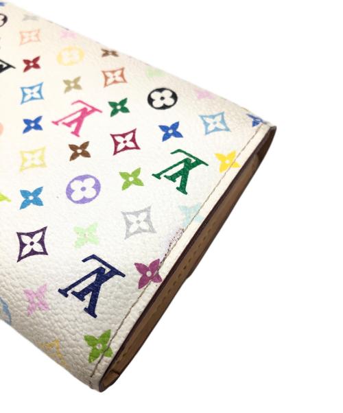 LOUIS VUITTON（ルイ ヴィトン）LOUIS VUITTON (ルイ ヴィトン) ポルトフォイユ・サラ　モノグラム/マルチカラー ホワイトの古着・服飾アイテム