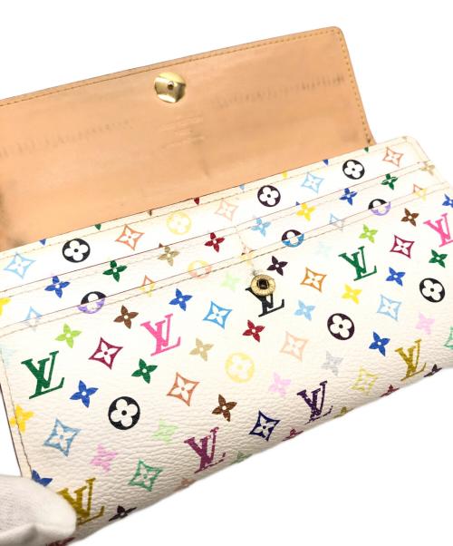 LOUIS VUITTON（ルイ ヴィトン）LOUIS VUITTON (ルイ ヴィトン) ポルトフォイユ・サラ　モノグラム/マルチカラー ホワイトの古着・服飾アイテム