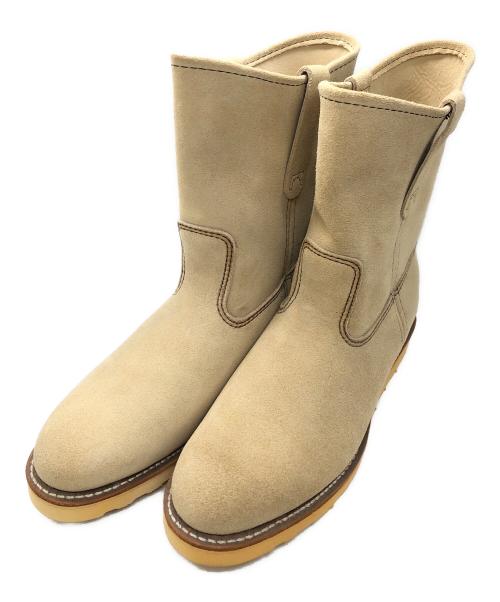 RED WING（レッドウィング）RED WING (レッドウィング) ペコスブーツ ベージュ サイズ:SIZE US 8 1/2の古着・服飾アイテム