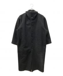Y's（ワイズ）の古着「スタンドカラーオーバーサイズコート」｜ブラック