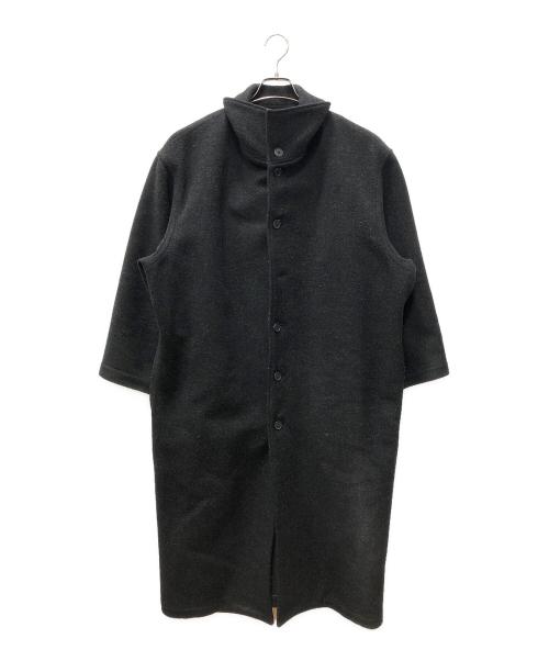 Y's（ワイズ）Y's (ワイズ) スタンドカラーオーバーサイズコート ブラック サイズ:記載なしの古着・服飾アイテム