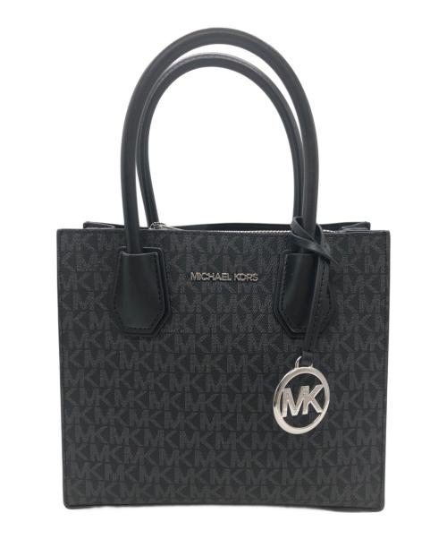 MICHAEL KORS（マイケルコース）MICHAEL KORS (マイケルコース) MERCERミディアム メッセンジャー ブラックの古着・服飾アイテム