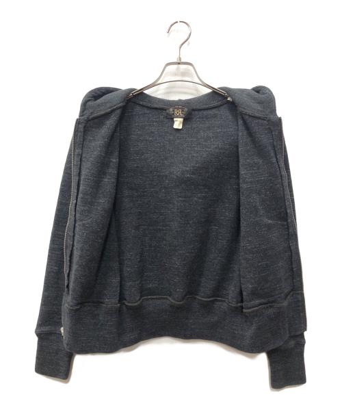 RRL（ダブルアールエル）RRL (ダブルアールエル) 霜降りジップパーカー グレー サイズ:Sの古着・服飾アイテム