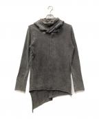 JULIUSユリウス）の古着「Cotton SZ Jersey Hoodie」｜グレー