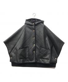 MACKINTOSH×IENA（マッキントッシュ×イエナ）の古着「別注 LYNESS ポンチョボアコート」｜ブラック