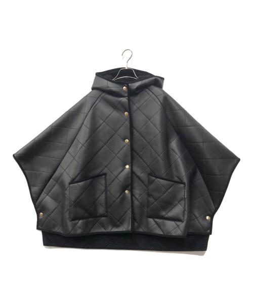 MACKINTOSH（マッキントッシュ）MACKINTOSH (マッキントッシュ) IENA (イエナ) 別注 LYNESS ポンチョボアコート ブラック サイズ:8の古着・服飾アイテム
