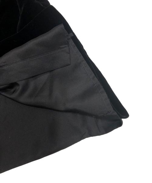 yohji yamamoto+noir（ヨウジヤマモトプリュスノアール）yohji yamamoto+noir (ヨウジヤマモトプリュスノアール) ベロアブラウス ブラック サイズ:2の古着・服飾アイテム