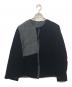 yohji yamamoto+noir（ヨウジヤマモトプリュスノアール）の古着「ベロアブラウス」｜ブラック