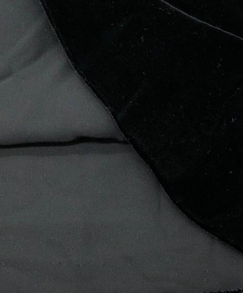 yohji yamamoto+noir（ヨウジヤマモトプリュスノアール）yohji yamamoto+noir (ヨウジヤマモトプリュスノアール) ベロアロングスカート ブラック サイズ:SIZE 2の古着・服飾アイテム
