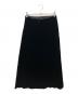 yohji yamamoto+noir (ヨウジヤマモトプリュスノアール) ベロアロングスカート ブラック サイズ:SIZE 2：15000円