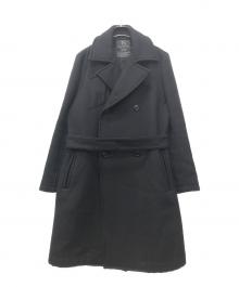 Y's（ワイズ）の古着「ウールダブルコート」｜ブラック