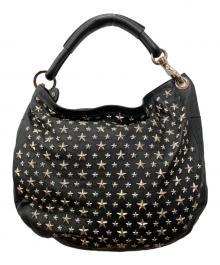 JIMMY CHOO（ジミーチュウ）の古着「スタッズワンハンドルバッグ/スカイバッグ」｜ブラック