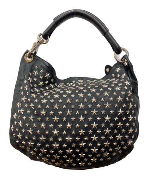 JIMMY CHOO（ジミーチュウ）JIMMY CHOO (ジミーチュウ) スタッズワンハンドルバッグ/スカイバッグ ブラックの古着・服飾アイテム