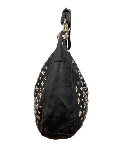JIMMY CHOO（ジミーチュウ）JIMMY CHOO (ジミーチュウ) スタッズワンハンドルバッグ/スカイバッグ ブラックの古着・服飾アイテム