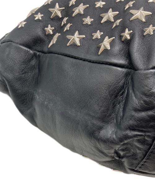 JIMMY CHOO（ジミーチュウ）JIMMY CHOO (ジミーチュウ) スタッズワンハンドルバッグ/スカイバッグ ブラックの古着・服飾アイテム