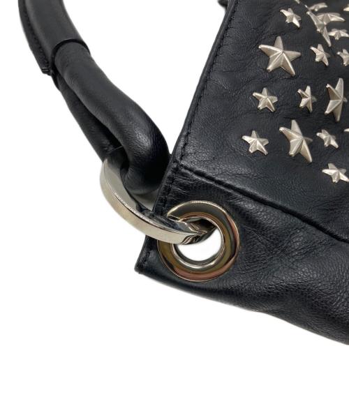 JIMMY CHOO（ジミーチュウ）JIMMY CHOO (ジミーチュウ) スタッズワンハンドルバッグ/スカイバッグ ブラックの古着・服飾アイテム