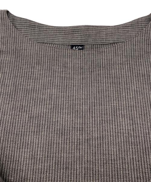 45rpm（45アールピーエム）45rpm (45アールピーエム) ストライプシャツワンピース ブラウン サイズ:SIZE 0の古着・服飾アイテム