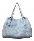 BOTTEGA VENETAボッテガベネタ）の古着「イントレチャート トートバッグ」｜ブルー