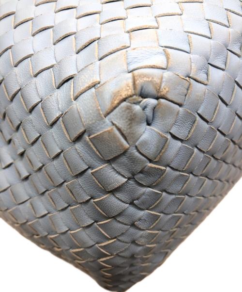 BOTTEGA VENETA（ボッテガベネタ）BOTTEGA VENETA (ボッテガベネタ) イントレチャート トートバッグ ブルー サイズ:下記参照の古着・服飾アイテム
