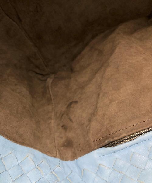 BOTTEGA VENETA（ボッテガベネタ）BOTTEGA VENETA (ボッテガベネタ) イントレチャート トートバッグ ブルー サイズ:下記参照の古着・服飾アイテム