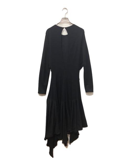 LOEWE（ロエベ）LOEWE (ロエベ) アシンメトリーワンピース ブラック サイズ:SIZE 34の古着・服飾アイテム