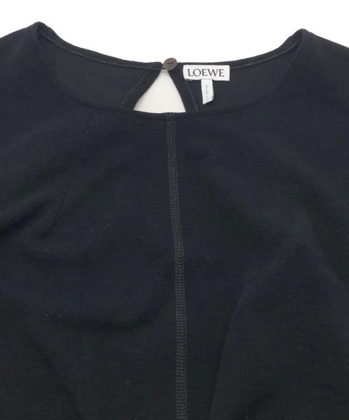 LOEWE（ロエベ）LOEWE (ロエベ) アシンメトリーワンピース ブラック サイズ:SIZE 34の古着・服飾アイテム