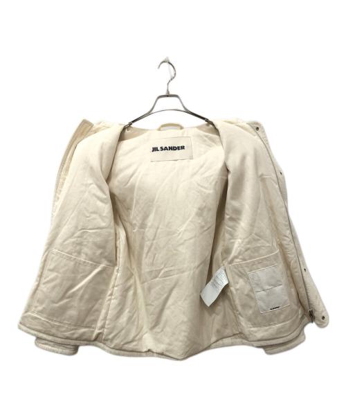 JIL SANDER+（ジルサンダープラス）JIL SANDER+ (ジルサンダープラス) フーデッドコーデュロイブルゾン ホワイト サイズ:SIZE 32の古着・服飾アイテム