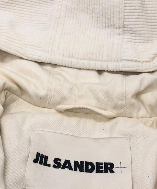 JIL SANDER+（ジルサンダープラス）JIL SANDER+ (ジルサンダープラス) フーデッドコーデュロイブルゾン ホワイト サイズ:SIZE 32の古着・服飾アイテム