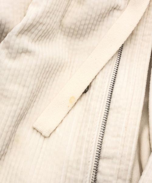 JIL SANDER+（ジルサンダープラス）JIL SANDER+ (ジルサンダープラス) フーデッドコーデュロイブルゾン ホワイト サイズ:SIZE 32の古着・服飾アイテム