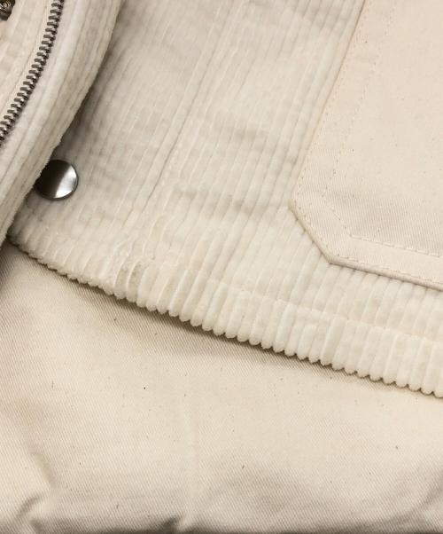 JIL SANDER+（ジルサンダープラス）JIL SANDER+ (ジルサンダープラス) フーデッドコーデュロイブルゾン ホワイト サイズ:SIZE 32の古着・服飾アイテム