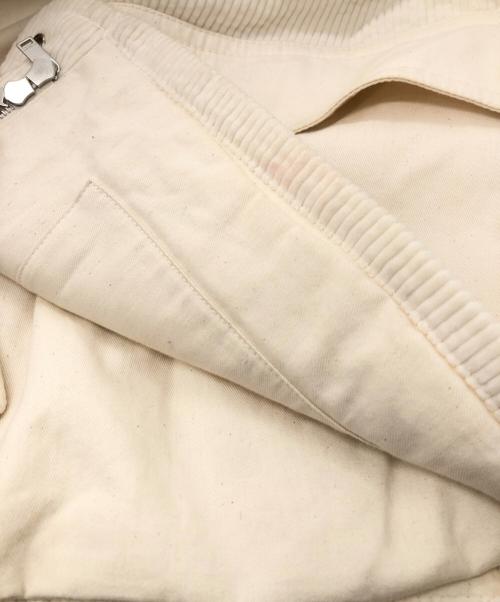 JIL SANDER+（ジルサンダープラス）JIL SANDER+ (ジルサンダープラス) フーデッドコーデュロイブルゾン ホワイト サイズ:SIZE 32の古着・服飾アイテム