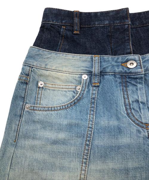 LOEWE（ロエベ）LOEWE (ロエベ) トロンプルイユ ジーンズ ブルー サイズ:SIZE 36の古着・服飾アイテム