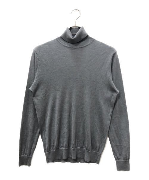 30/70（トレンタセッタンタ）30/70 (トレンタセッタンタ) カシミヤシルクタートルネックニット グレー サイズ:SIZE Lの古着・服飾アイテム