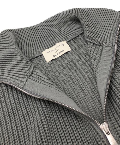 MACKINTOSH（マッキントッシュ）MACKINTOSH (マッキントッシュ) BATONER (バトナ―) ドライバーズニット グレー サイズ:SIZE S 未使用品の古着・服飾アイテム