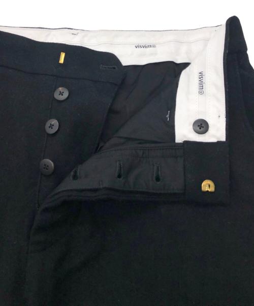 VISVIM（ビズビム）VISVIM (ビズビム) ウールスラックス ブラック サイズ:SIZE 2の古着・服飾アイテム