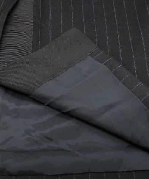 sacai（サカイ）sacai (サカイ) フリルストライプスカート ブラック サイズ:SIZE 1の古着・服飾アイテム