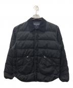 COMME des GARCONS HOMMEコムデギャルソン オム）の古着「後染め加工コーデュロイ襟ダウンジャケット」｜ブラック