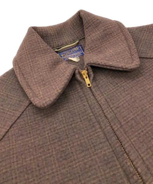 PENDLETON（ペンドルトン）PENDLETON (ペンドルトン) 60s ウールスポーツジャケット ブラウン サイズ:不明（タグ印字薄れのため）の古着・服飾アイテム