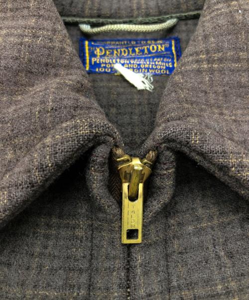 PENDLETON（ペンドルトン）PENDLETON (ペンドルトン) 60s ウールスポーツジャケット ブラウン サイズ:不明（タグ印字薄れのため）の古着・服飾アイテム