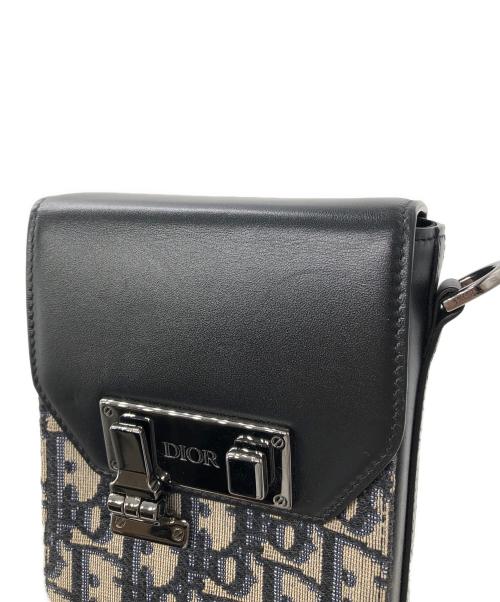 Christian Dior（クリスチャン ディオール）Christian Dior (クリスチャン ディオール) ディオール ロック バーティカルポーチ オブリーク ブラック サイズ:下記参照の古着・服飾アイテム