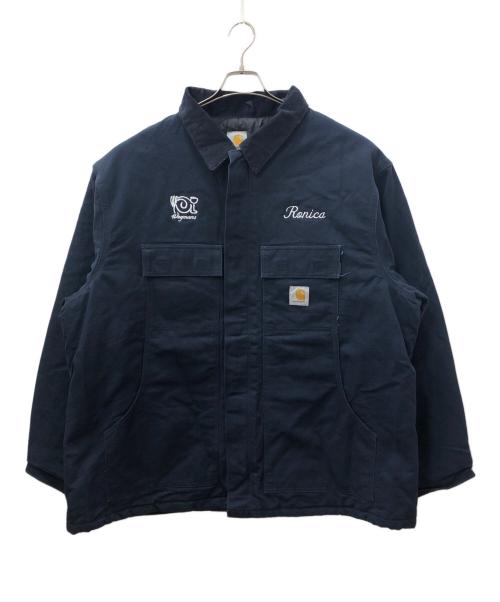 CarHartt（カーハート）CarHartt (カーハート) 企業ロゴ トラディショナルコート ネイビー サイズ:SIZE 2XLの古着・服飾アイテム