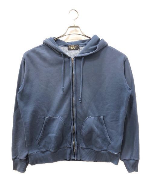 RRL（ダブルアールエル）RRL (ダブルアールエル) セパポケジップパーカー ブルー サイズ:SIZE XLの古着・服飾アイテム