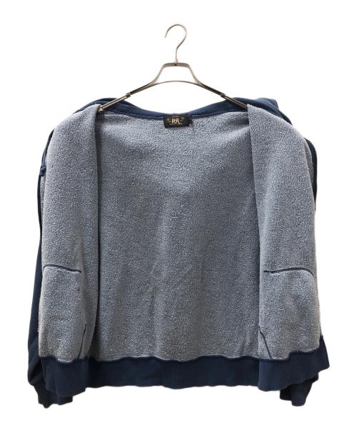 RRL（ダブルアールエル）RRL (ダブルアールエル) セパポケジップパーカー ブルー サイズ:SIZE XLの古着・服飾アイテム