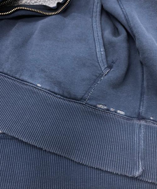 RRL（ダブルアールエル）RRL (ダブルアールエル) セパポケジップパーカー ブルー サイズ:SIZE XLの古着・服飾アイテム